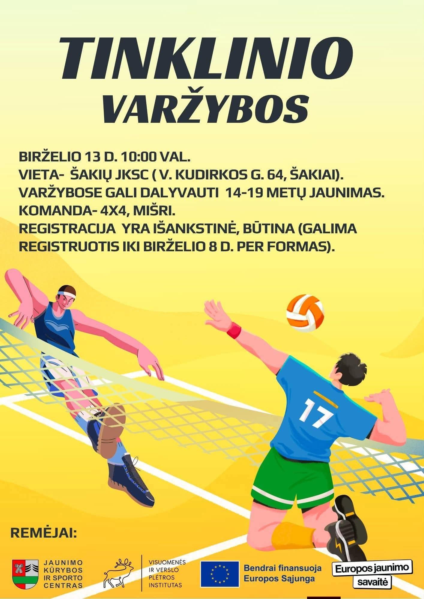 Tinklinio varžybos Šakiuose