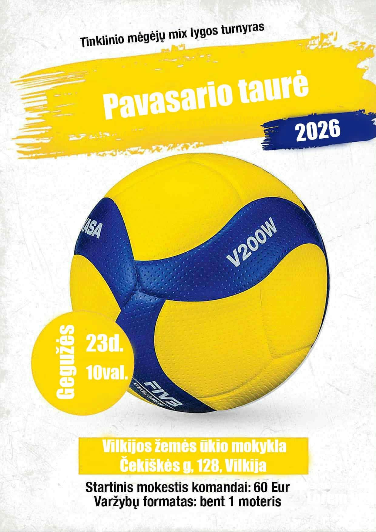 Pavasario Taurė 2026 Vilkijoje